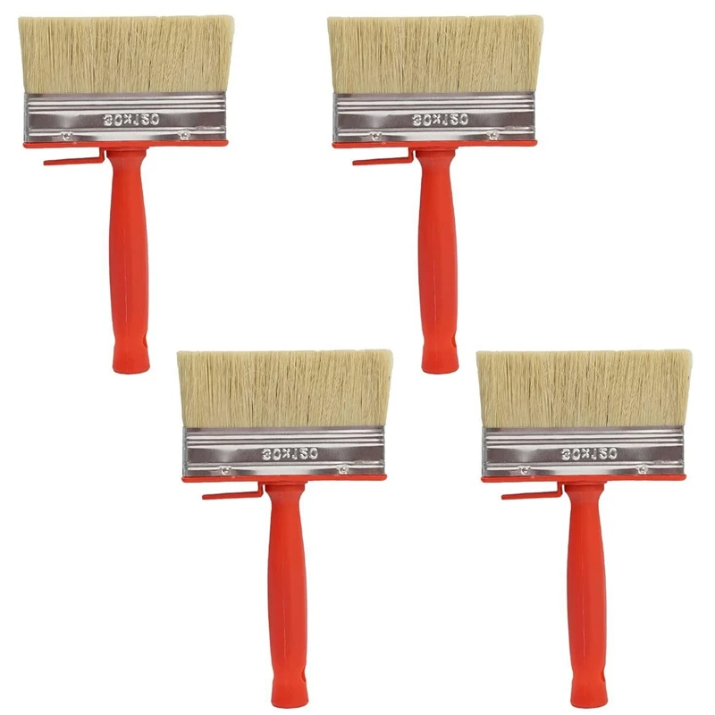 4 Pcs Shed Fence Paint Brushes Decking & Timber Block Stain Brush 4.7Inch/120Mm For All Types Of Painting Job
4 Pcs Shed Fence Paint Brushes Decking & Timber Block Stain Brush 4.7Inch/120Mm For All Types Of Painting Job