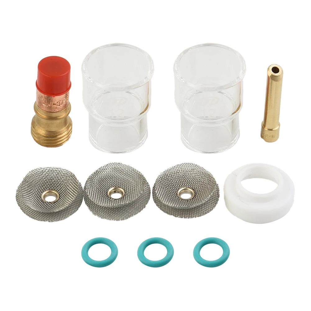 TIG Torch Set Collet Body and Copper Electrode Included TIG Welding Torch Gas Lens Kit for WP 17/18/26 Torches
TIG Torch Set Collet Body and Copper Electrode Included TIG Welding Torch Gas Lens Kit for WP 17/18/26 Torches