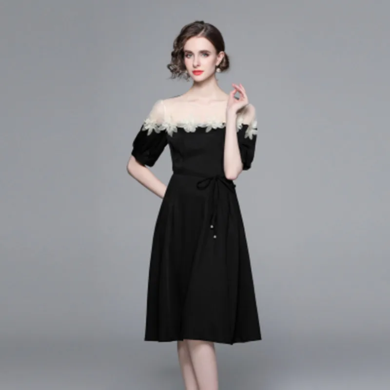 Summer Light Luxury Heavy Industry Handmade Decal Sexy Big Swing Dress Women Fashion Runway Party Dresses Female Clothing
Summer Light Luxury Heavy Industry Handmade Decal Sexy Big Swing Dress Women Fashion Runway Party Dresses Female Clothing
