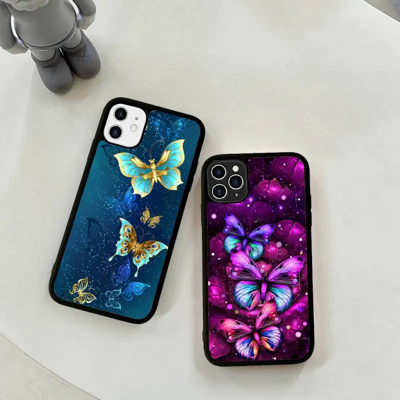 YNDFCNB Cute Colorful Butterfly Phone Case Silicone PC+TPU Case for iPhone 11 12 13 Pro Max 8 7 6 Plus X SE XR Hard Fundas
YNDFCNB Cute Colorful Butterfly Phone Case Silicone PC+TPU Case for iPhone 11 12 13 Pro Max 8 7 6 Plus X SE XR Hard Fundas