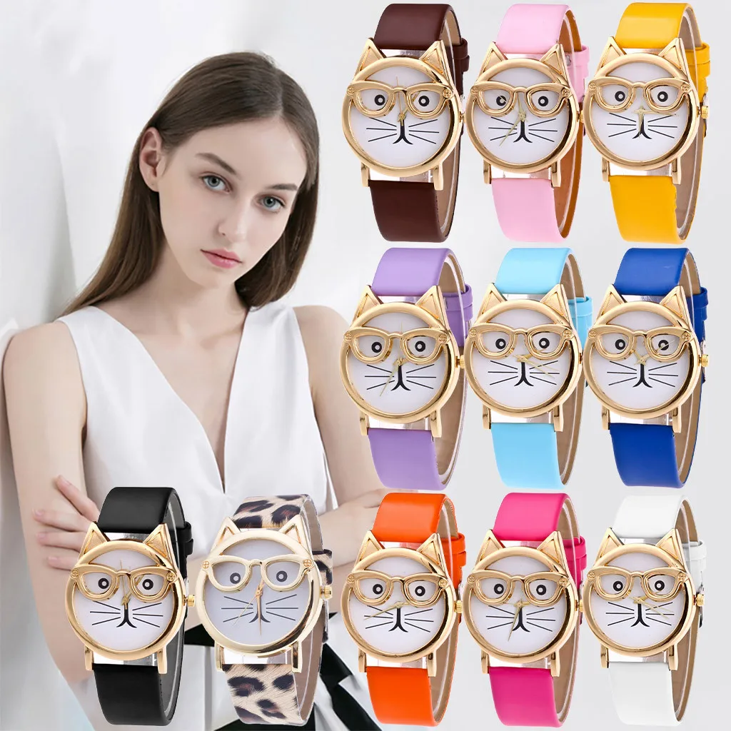 Fast delivery Watch Women Fashion Lovely Cat With Glasses Strap Dial Women's Quartz Watch Gift Watch For Women Minimalistic
Fast delivery Watch Women Fashion Lovely Cat With Glasses Strap Dial Women's Quartz Watch Gift Watch For Women Minimalistic