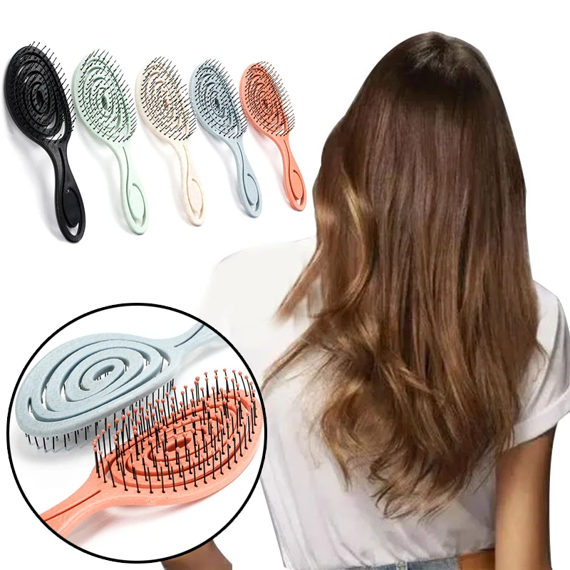 Relaxing Elastic Massage Comb Circular Portable Hair Brush Massage Comb Hollow Comb Anti-static High Temperature Resistant 
Relaxing Elastic Massage Comb Circular Portable Hair Brush Massage Comb Hollow Comb Anti-static High Temperature Resistant