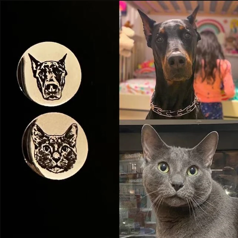 Customize Cuff Links Pet Personalized Photo Dog Cat Rabbit Portrait Commemorative Valentine's Gifts Father's Day For Men
Customize Cuff Links Pet Personalized Photo Dog Cat Rabbit Portrait Commemorative Valentine's Gifts Father's Day For Men