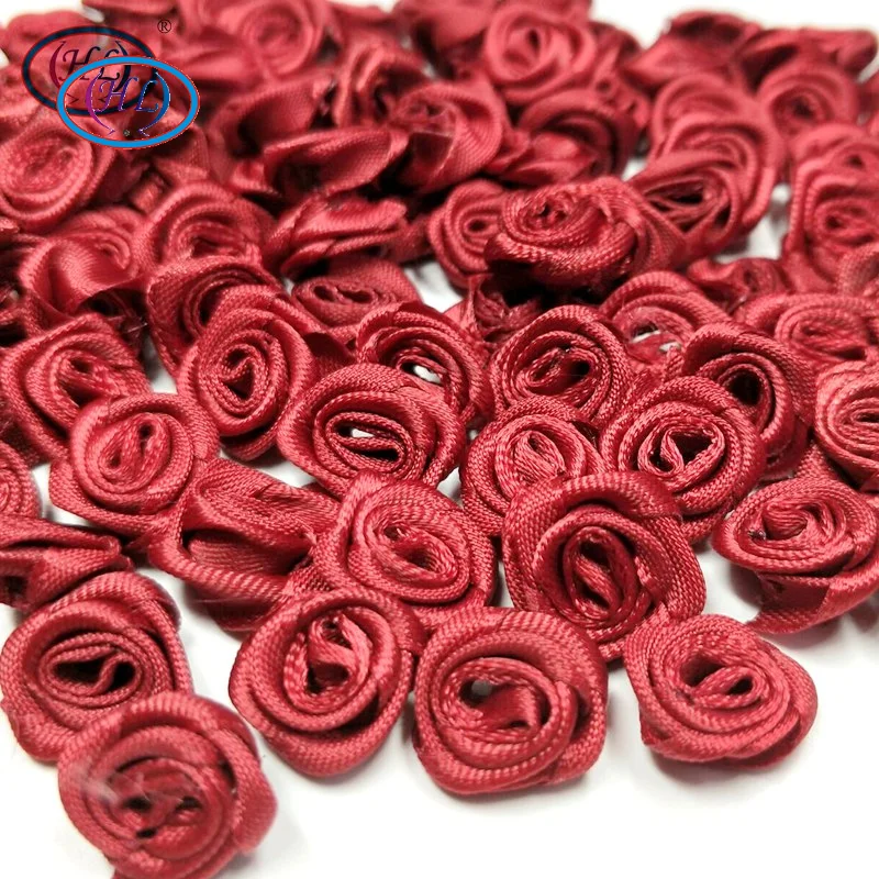 HL 100pcs Wine Ribbon Rose Flowers Wedding Decoration DIY Crafts Apparel Accessories Sewing Appliques 15MM A659
HL 100pcs Wine Ribbon Rose Flowers Wedding Decoration DIY Crafts Apparel Accessories Sewing Appliques 15MM A659