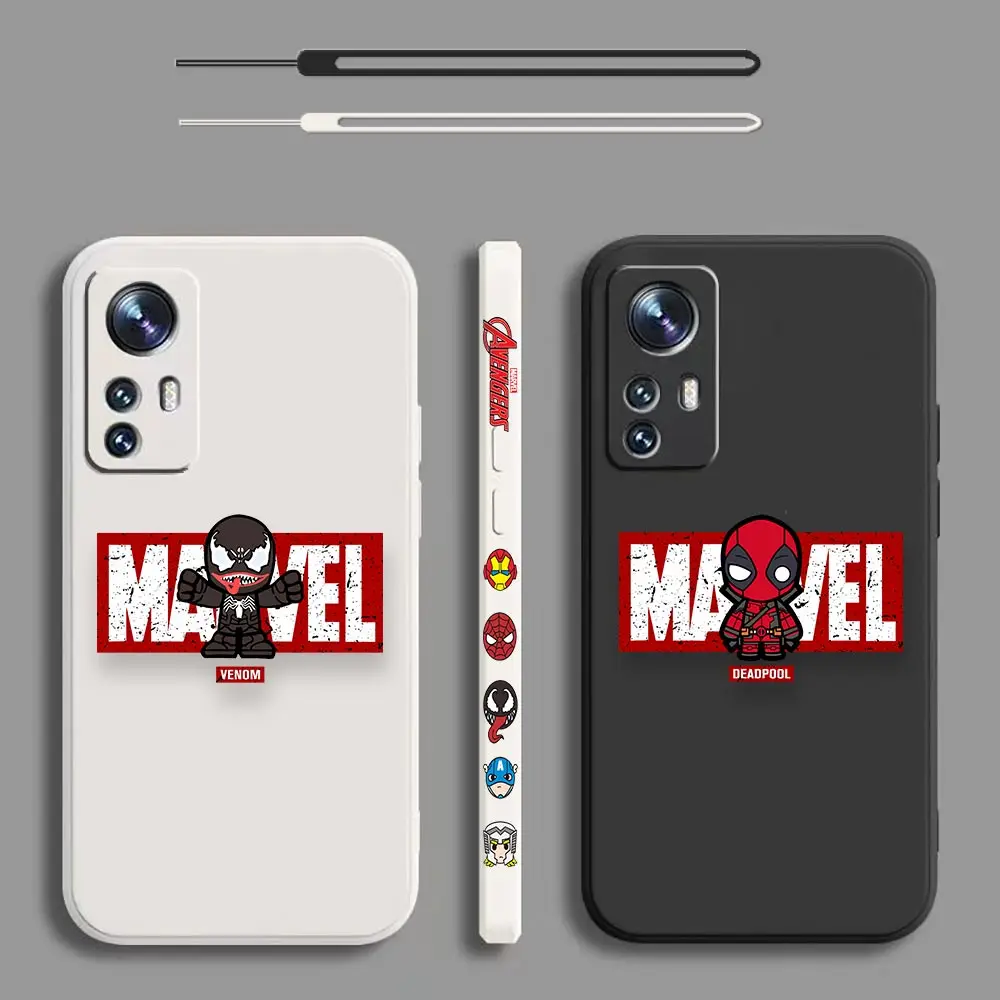 

Marvel Venom Deadpool Cartoon Case For Xiaomi Mi 12T 12 11 11T 10 10T 10S 9SE 9 CC9 8SE 8 A3 CC9E Lite Pro Ultra Tpro Funda Capa