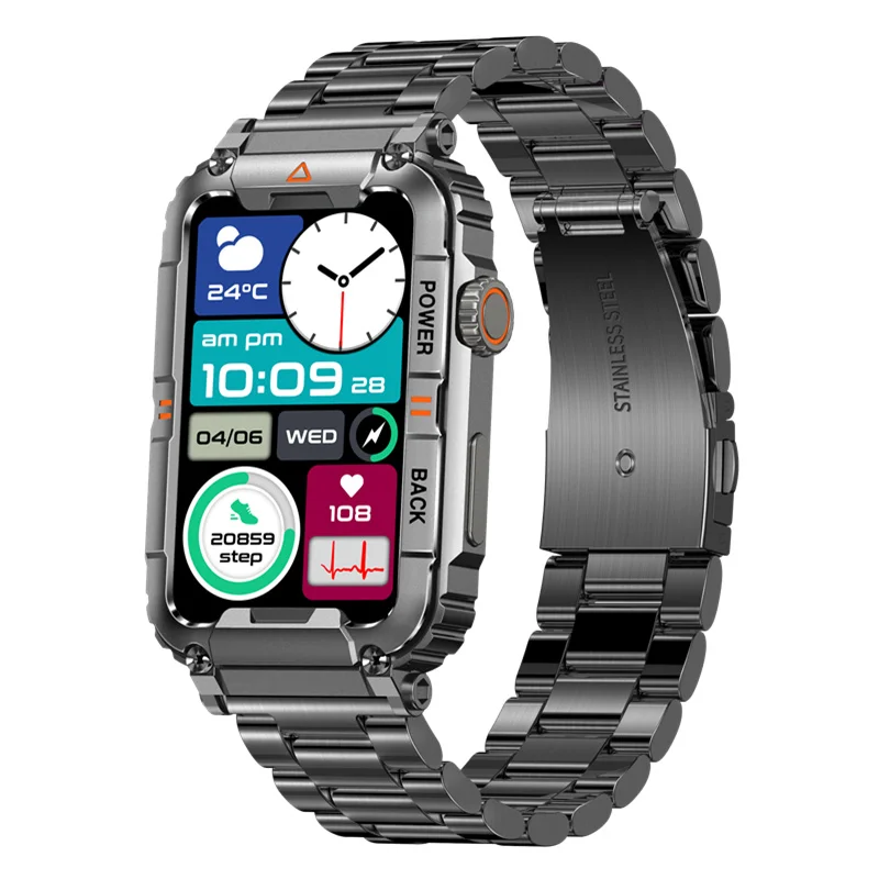 

KR88 Smart Watch 1.57inch HD Large Screen Bracelet Bluetooth Call Health Monitoring Outdoor Sport Men Women Smartwatch Best New