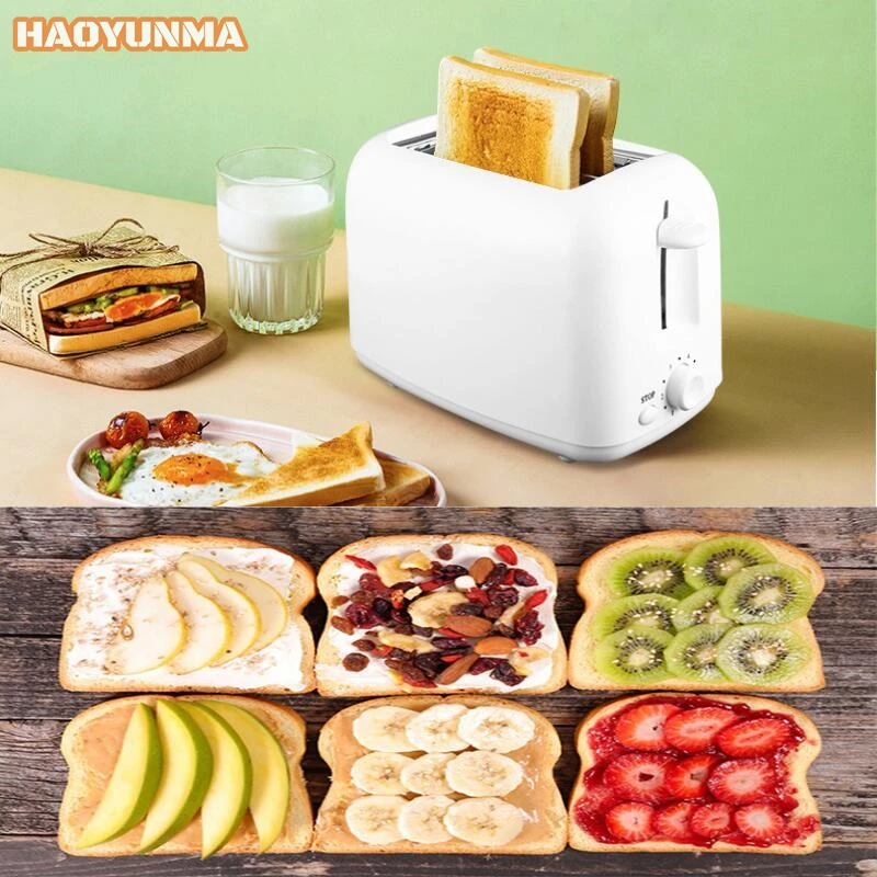 

2 ломтика, автоматический тостер для завтрака, тостер для хлеба со съемным подносом для крошки, тостеры, приборы для готовки, домашние 6 режим...