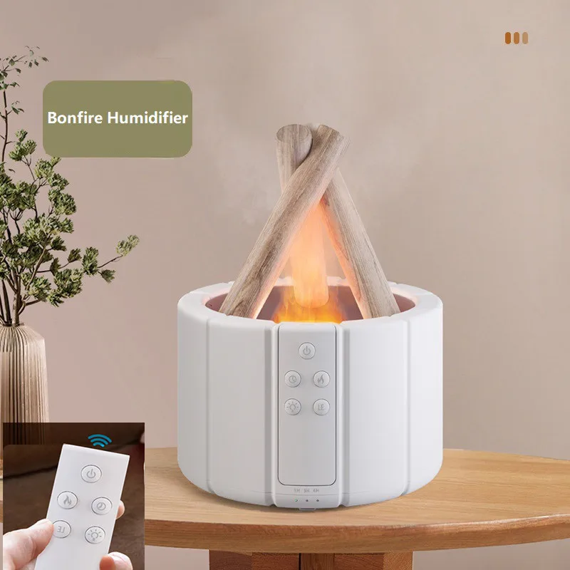 

USB Bonfire Aromatherapy Humidifier Machine Home Aroma Diffuser Essential Oil Aromatherapy Flame Humidifier Large Capacity