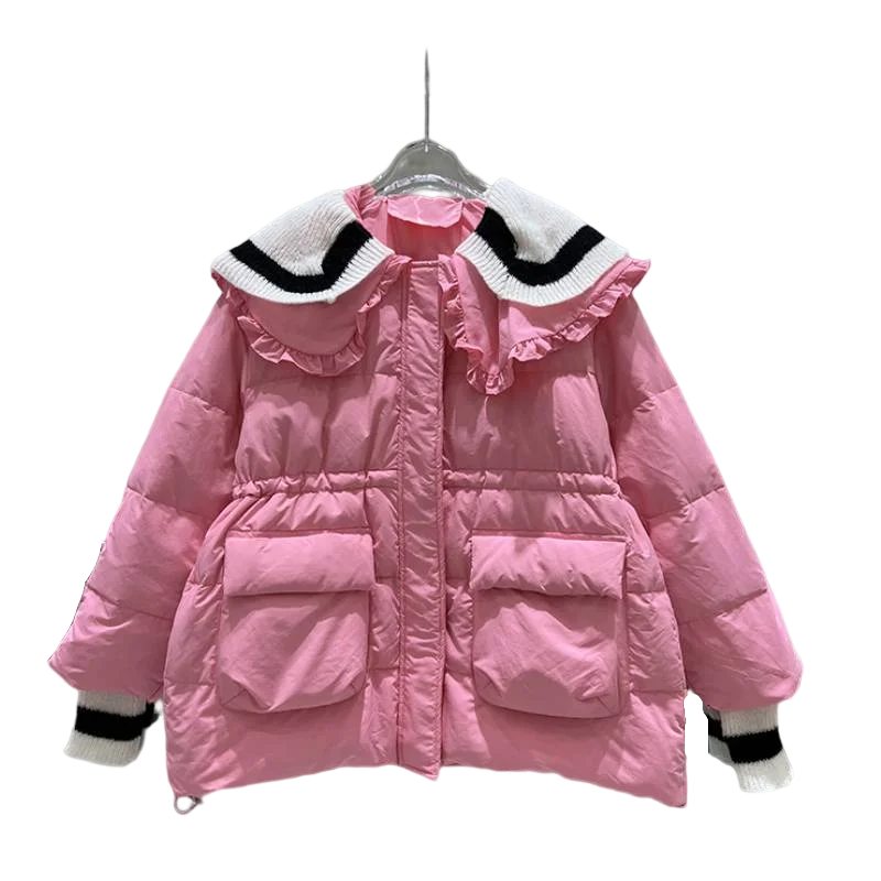 Winter New Down Coat Women's Korean Doll Neck Fashion White Duck Down Jacket Long Sleeve Kurtki Zimowe Damskie 2022 Puchowa H621
Winter New Down Coat Women's Korean Doll Neck Fashion White Duck Down Jacket Long Sleeve Kurtki Zimowe Damskie 2022 Puchowa H621