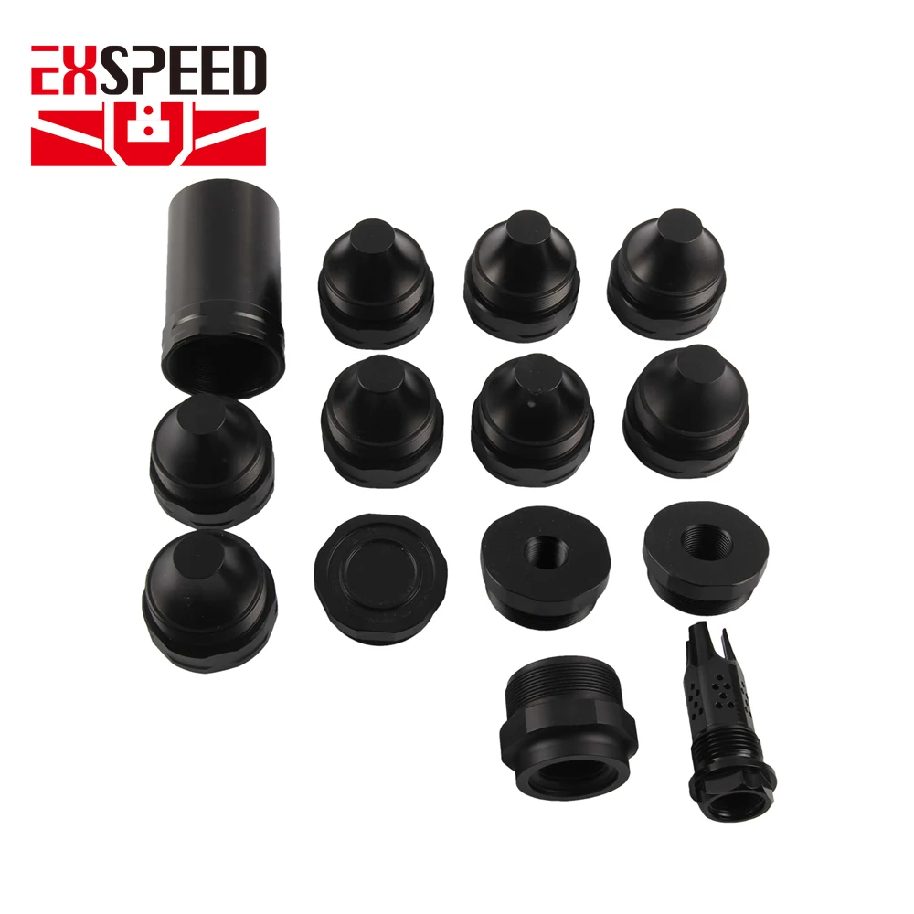 7'' L 1.55'' OD Aluminium Modular Solvent Cleaning Filter 1.375x24 MST Kit + thread brake Adapter Mounts Front end Cap QT551 
7'' L 1.55'' OD Aluminium Modular Solvent Cleaning Filter 1.375x24 MST Kit + thread brake Adapter Mounts Front end Cap QT551