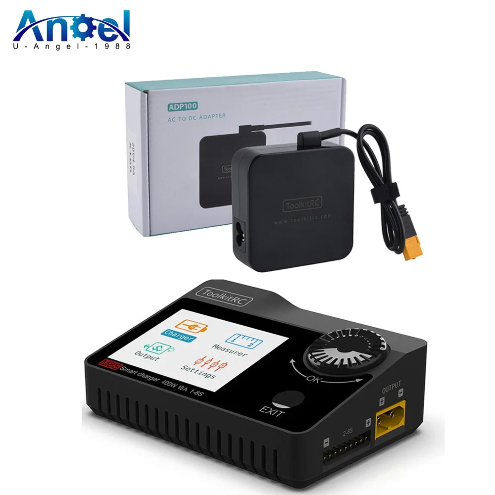 ToolkitRC M8S 400W 18A 2.4 TFT inch Color LCD Screen Balance Charger Discharger for 1S - 8S Lipo For Rc Racing Drone Battery
ToolkitRC M8S 400W 18A 2.4 TFT inch Color LCD Screen Balance Charger Discharger for 1S - 8S Lipo For Rc Racing Drone Battery