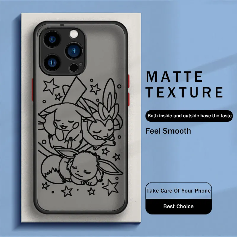 Pokemon Cute Pikachu Shockproof Matte Case For iphone 14 13 12 Mini 11 Pro XR X XS MAX 8766S Plus SE2020 SE2022 Bumper Cover
Pokemon Cute Pikachu Shockproof Matte Case For iphone 14 13 12 Mini 11 Pro XR X XS MAX 8766S Plus SE2020 SE2022 Bumper Cover