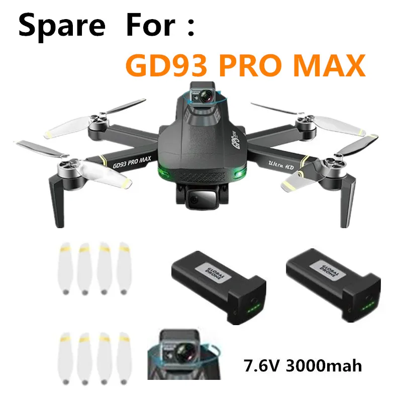 Аккумулятор для дрона GD93 PRO MAX, 7,6 В, 3000 мАч
Аккумулятор для дрона GD93 PRO MAX, 7,6 В, 3000 мАч