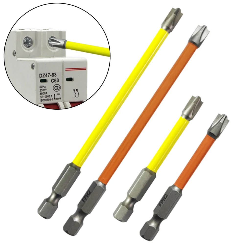 4Pcs Magnetic Special Slotted Cross Screwdriver Bit FPH2 Nutdrivers Batch Head For Socket Switch Electrician Power Tool 65/110mm
4Pcs Magnetic Special Slotted Cross Screwdriver Bit FPH2 Nutdrivers Batch Head For Socket Switch Electrician Power Tool 65/110mm