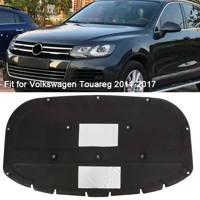 

Car Front Hood Engine Sound Heat Insulation Pad Hood Cover Protection For Volkswagen Touareg 2011 2012 2013 20214 2015 2016 2017