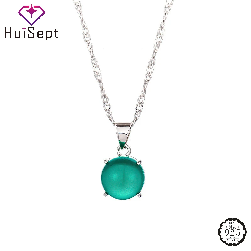 HuiSept Round Pendant Necklace for Women Silver 925 Jewelry with Zircon Gemstone Accessories Fashion Wedding Party Bridal Gift
HuiSept Round Pendant Necklace for Women Silver 925 Jewelry with Zircon Gemstone Accessories Fashion Wedding Party Bridal Gift