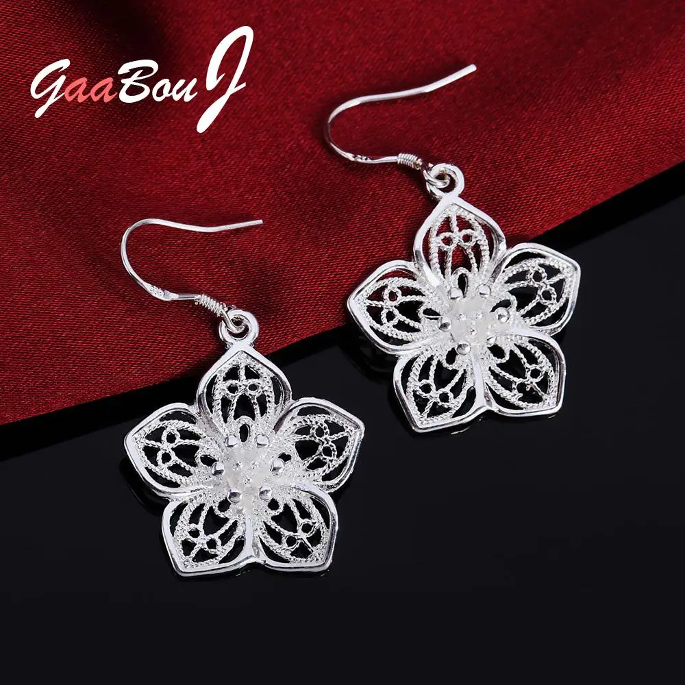 925 Sterling Silver Women's Hollow Flower Dangle Earrings For Women 2021 Trend Wedding Vintage Christmas Jewelry GaaBou
925 Sterling Silver Women's Hollow Flower Dangle Earrings For Women 2021 Trend Wedding Vintage Christmas Jewelry GaaBou