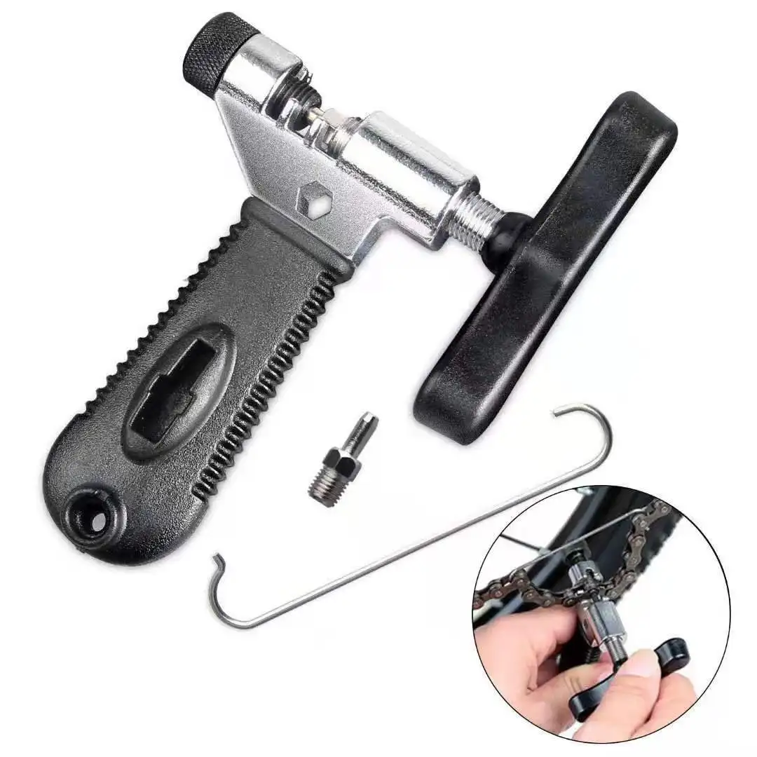 Bicycle Chain Breaker Splitter Cutter Bike Hand Repair Removal Tool Pin Service Tool W/H Link Hook & Spare Breaker Pin자전거 부품
Bicycle Chain Breaker Splitter Cutter Bike Hand Repair Removal Tool Pin Service Tool W/H Link Hook & Spare Breaker Pin자전거 부품