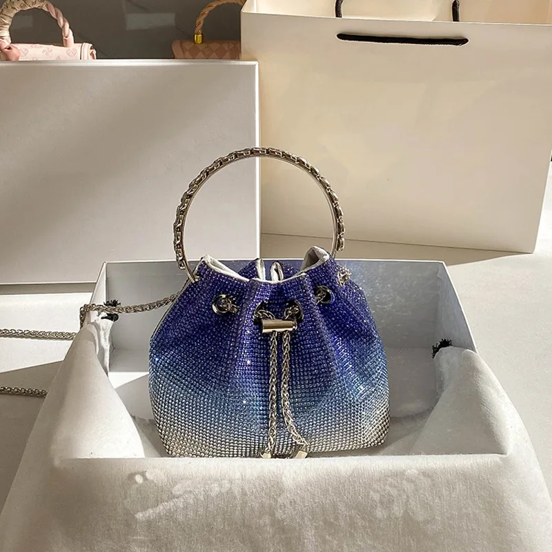 Cross border women's bag 2023 new gradient color bucket bag tassel hot diamond single shoulder diagonal cross bag handbag
Cross border women's bag 2023 new gradient color bucket bag tassel hot diamond single shoulder diagonal cross bag handbag