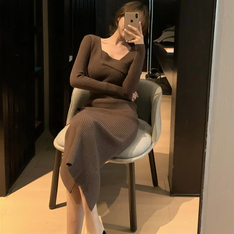 Autumn Winter Long Dress Thicken A-line Dress Women Clothing Office Lady Long Knitting Sweater Dress Vestidos RYXLYQ191
Autumn Winter Long Dress Thicken A-line Dress Women Clothing Office Lady Long Knitting Sweater Dress Vestidos RYXLYQ191