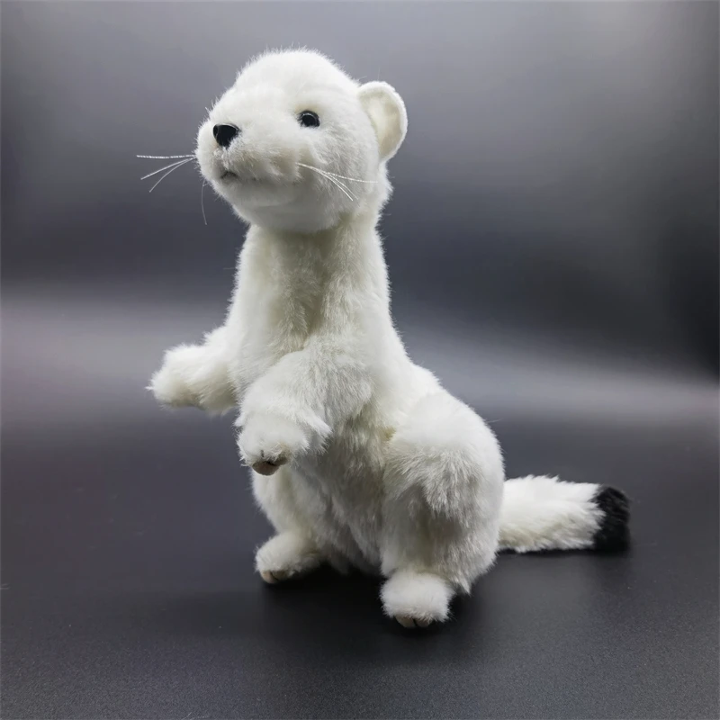 

Ferret High Fidelity Cute Mink Stoat Plush Toys Lifelike Animals Simulation Stuffed Doll Toy Gifts For Kids