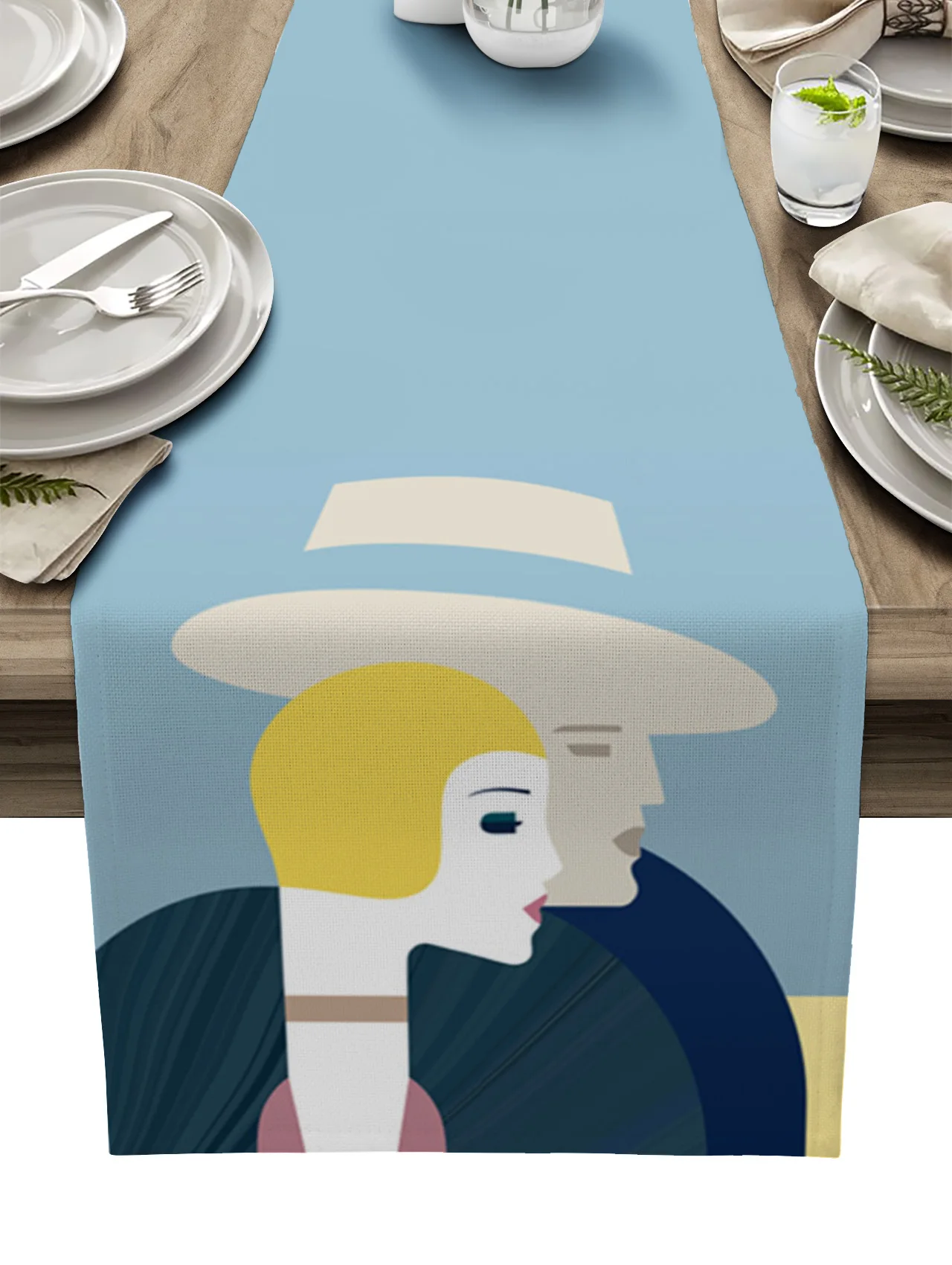 Abstract Art Modern Geometric Abstract Figure Table Runner Decoration Home Decor Dinner Table Decoration Table Decor 
Abstract Art Modern Geometric Abstract Figure Table Runner Decoration Home Decor Dinner Table Decoration Table Decor