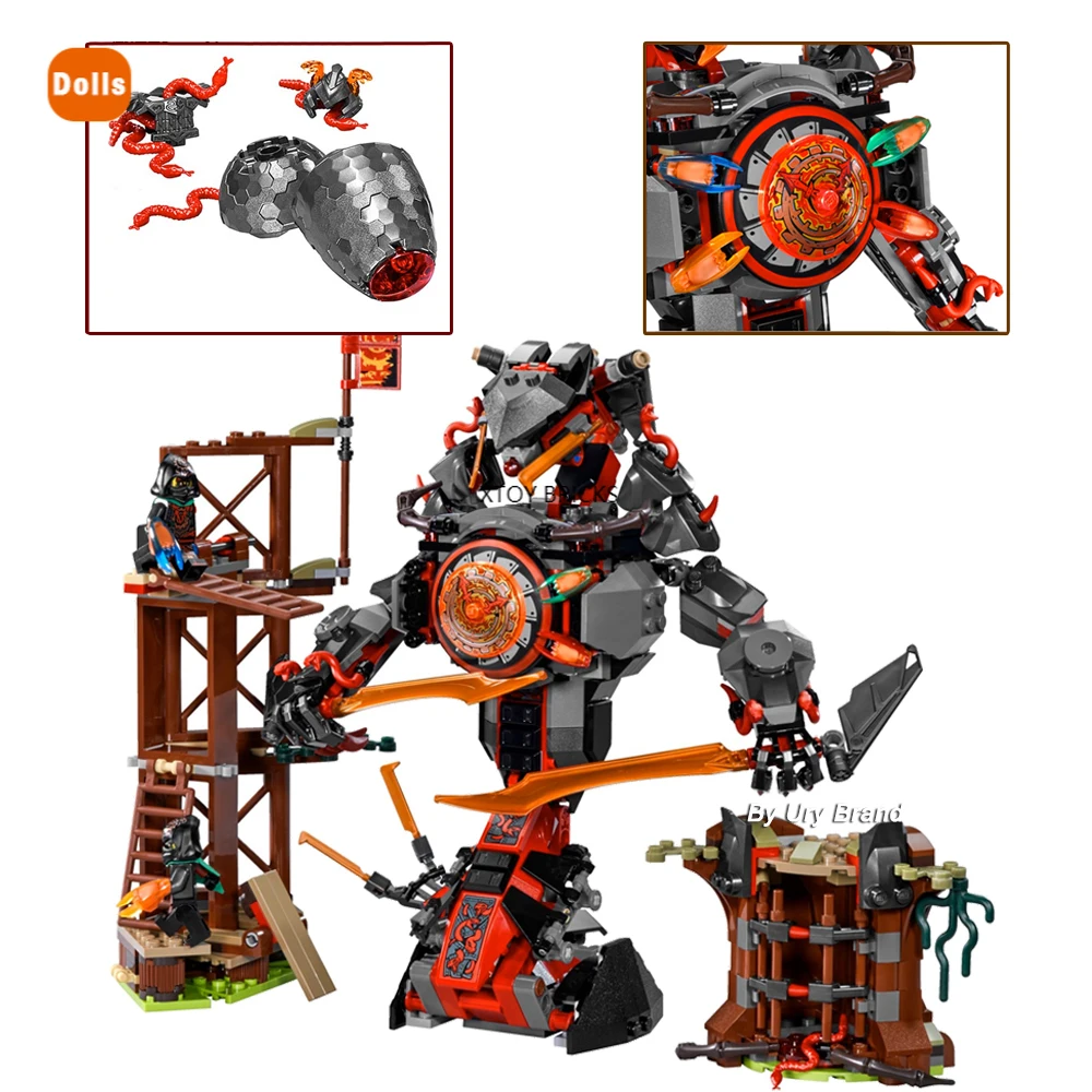 Compatible 70626 Dawn of Iron Doom Mech Set Mini Figures Lloyd Master Wu JAY DIY Building Blocks Toys for Children Boys Gifts
Compatible 70626 Dawn of Iron Doom Mech Set Mini Figures Lloyd Master Wu JAY DIY Building Blocks Toys for Children Boys Gifts