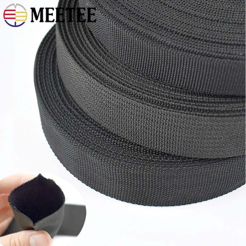 5/10M 1.6mm Thick Black Nylon Webbing Tapes 20-50mm Bag Strap Ribbon Hollow Tubular Garment Decor Band DIY Sewing Accessories
5/10M 1.6mm Thick Black Nylon Webbing Tapes 20-50mm Bag Strap Ribbon Hollow Tubular Garment Decor Band DIY Sewing Accessories