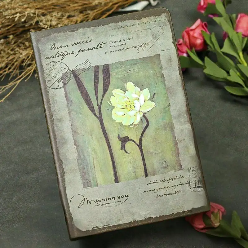 Ностальгический ретро-блокнот, цветная внутренняя страница, цветочная иллюстрация, дневник в твердом переплете, студенческий блокнот
Ностальгический ретро-блокнот, цветная внутренняя страница, цветочная иллюстрация, дневник в твердом переплете, студенческий блокнот