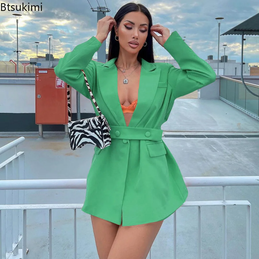 New Women Suits Jackets Slim Fit Solid Blazers Jackets With Belt 2022 Chic Button Office Ladies Suit Coat Elegant Outwear Female
New Women Suits Jackets Slim Fit Solid Blazers Jackets With Belt 2022 Chic Button Office Ladies Suit Coat Elegant Outwear Female