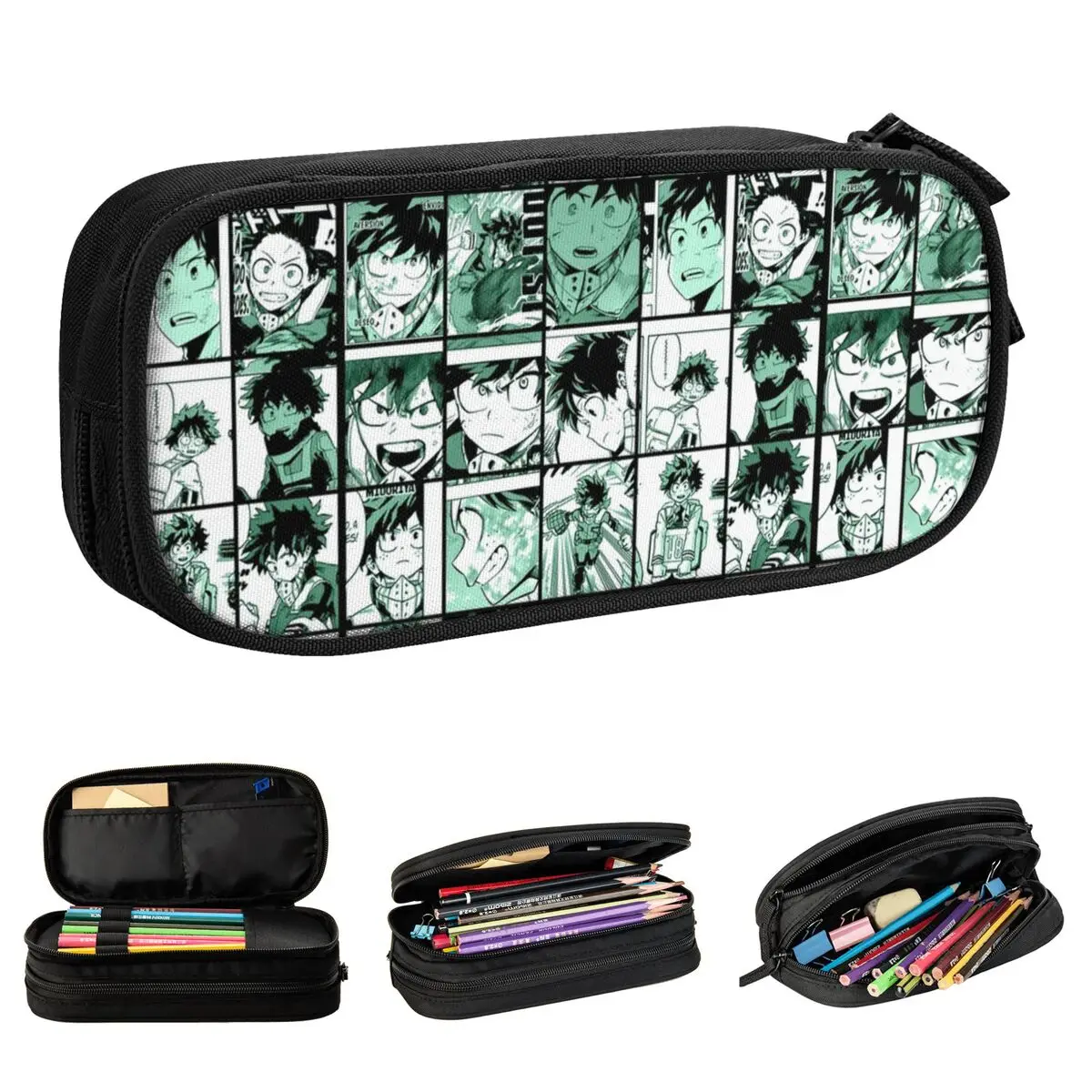 My Hero Academia Midoriya Izuku Collage Pencil Cases Fashion Pen Holder Bag Student Large Storage Office Zipper Pencilcases
My Hero Academia Midoriya Izuku Collage Pencil Cases Fashion Pen Holder Bag Student Large Storage Office Zipper Pencilcases