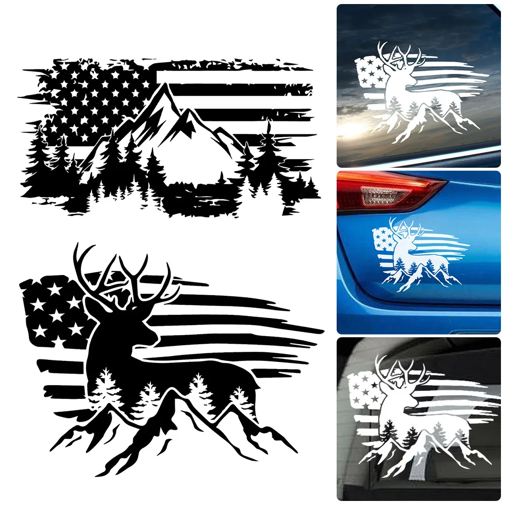 Universal Car Decals Waterproof Self-adhesive PVC Vinyl Stickers American Flag And Mountain Stickers Auto Exterior Accessories
Universal Car Decals Waterproof Self-adhesive PVC Vinyl Stickers American Flag And Mountain Stickers Auto Exterior Accessories