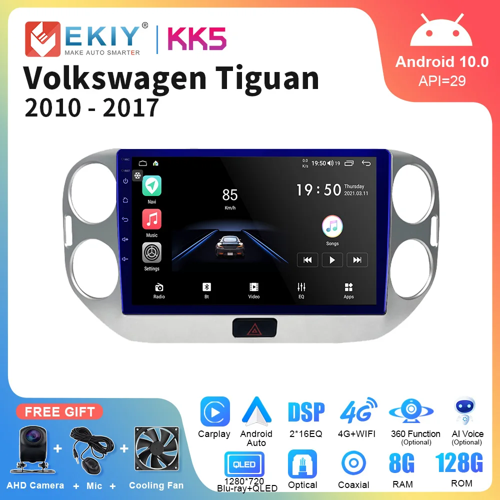 EKIY KK5 2 Din Android Auto Radio For Volkswagen VW Tiguan 2010-2017 GPS Navi Car Carplay Multimedia Player Stereo DVD Head Unit 
EKIY KK5 2 Din Android Auto Radio For Volkswagen VW Tiguan 2010-2017 GPS Navi Car Carplay Multimedia Player Stereo DVD Head Unit