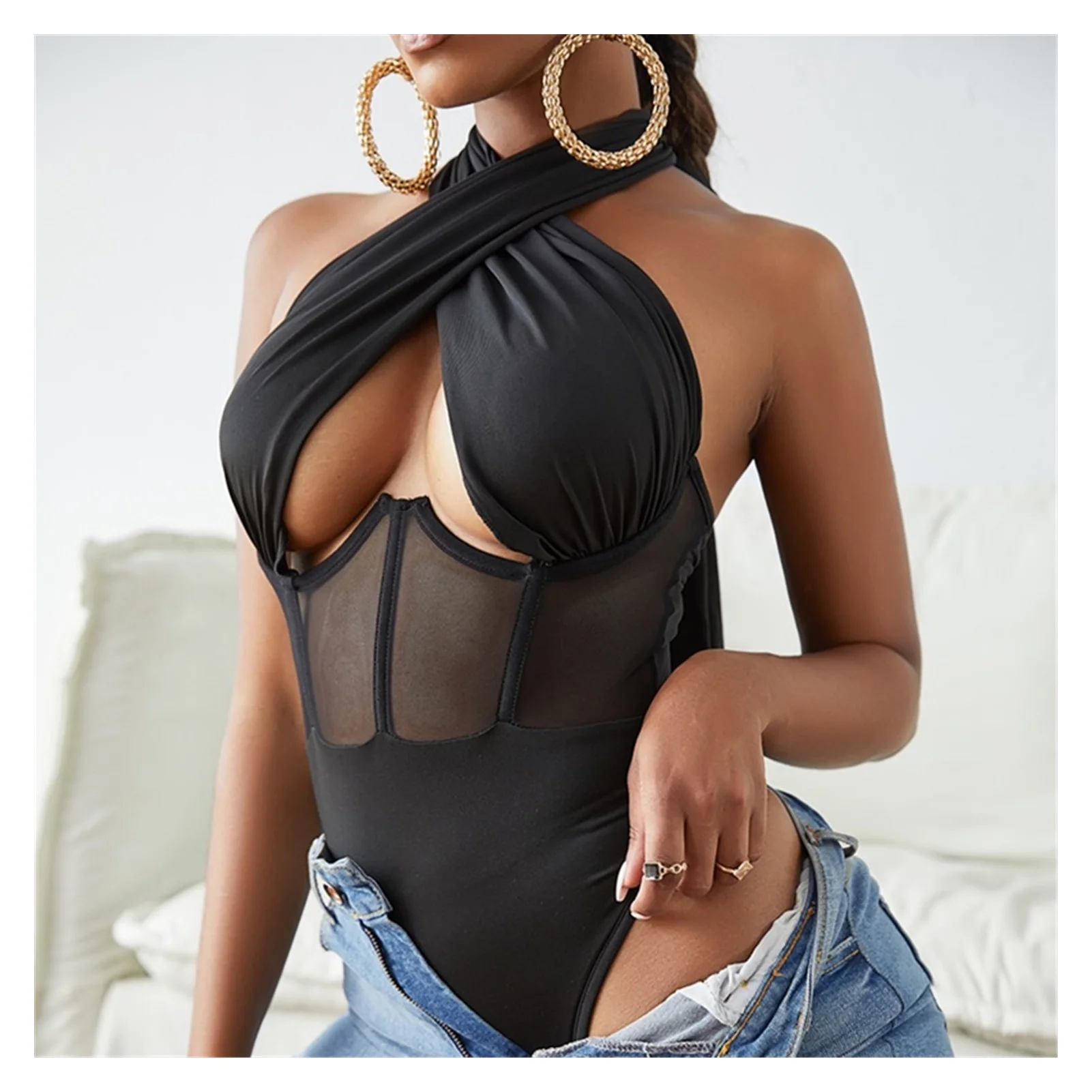 Новинка 2022, винтажный пикантный боди, топы для женщин, лето, без рукавов, с лямкой через шею, открытый боди с корсетом, клубный пикантный Топ
Новинка 2022, винтажный пикантный боди, топы для женщин, лето, без рукавов, с лямкой через шею, открытый боди с корсетом, клубный пикантный Топ