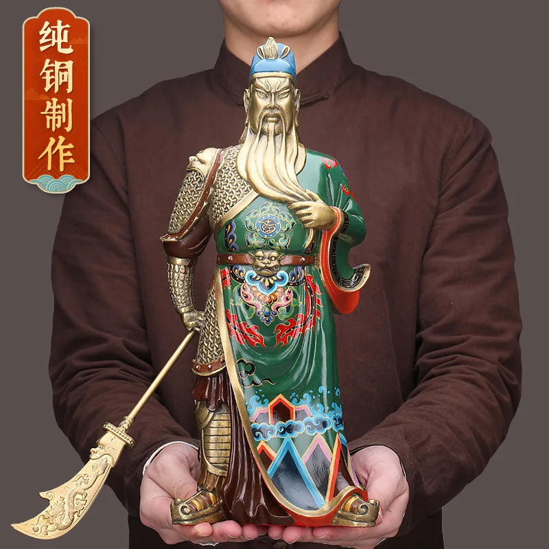 Статуэтка из чистой меди для украшения дома, статуэтка бога войны Lucky Guan Yu
Статуэтка из чистой меди для украшения дома, статуэтка бога войны Lucky Guan Yu