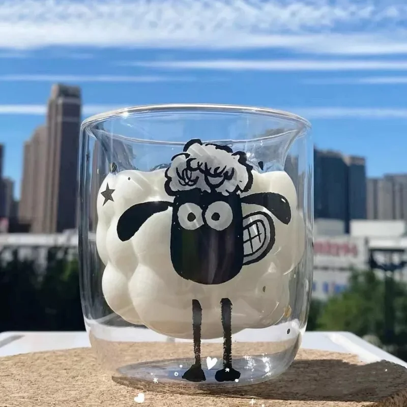 320ml Cute Cartoon The Sheep Double Glass Cold Drink Cup Coffee Mug Milk Juice Best Gift for Christmas Festival
320ml Cute Cartoon The Sheep Double Glass Cold Drink Cup Coffee Mug Milk Juice Best Gift for Christmas Festival