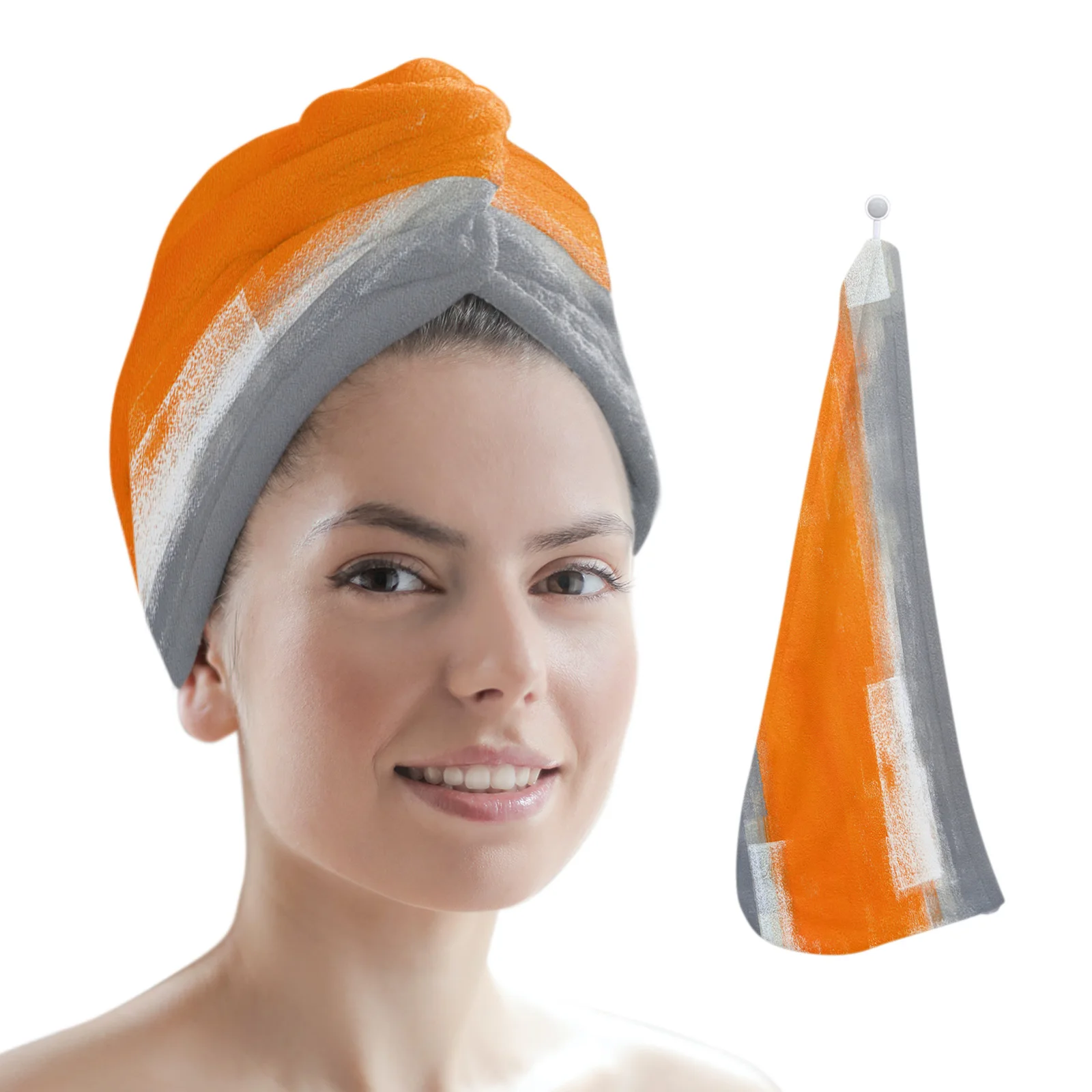 Orange Gray Abstract Texture Women Hair Drying Hat Quick-dry Hair Towel Cap Hat Bath Hat Microfiber Towel Cap
Orange Gray Abstract Texture Women Hair Drying Hat Quick-dry Hair Towel Cap Hat Bath Hat Microfiber Towel Cap