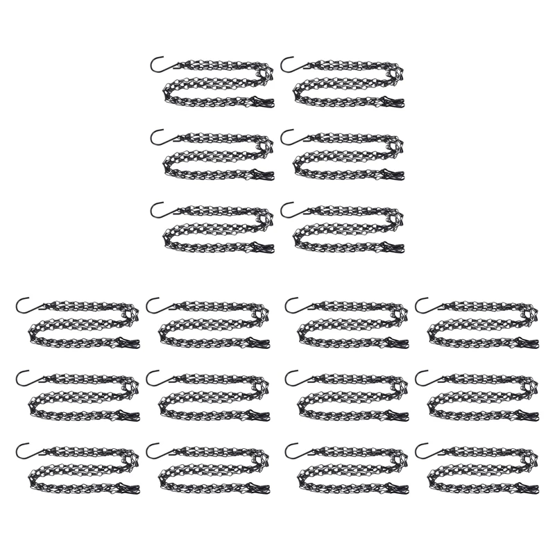 18 Pack Hanging Chain, HEAVY DUTY 50Cm Hanging Flower Basket Replacement Chain -3 Point Garden Plant Hanger
18 Pack Hanging Chain, HEAVY DUTY 50Cm Hanging Flower Basket Replacement Chain -3 Point Garden Plant Hanger