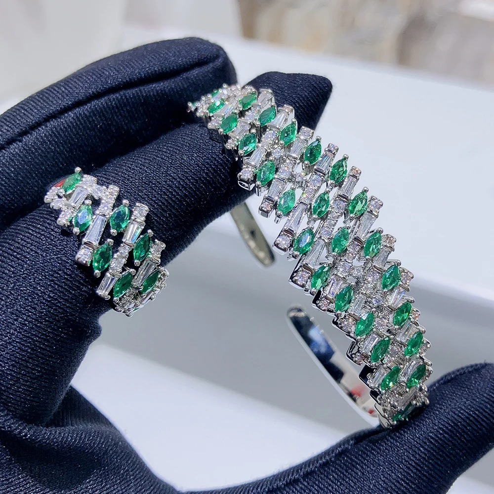 TIRIM Luxury Colorful Bangle Set for Women Cubic Zircon Bracelet Ring Dubai Charm Bridal Jewelry Accessories Wedding Engagement
TIRIM Luxury Colorful Bangle Set for Women Cubic Zircon Bracelet Ring Dubai Charm Bridal Jewelry Accessories Wedding Engagement