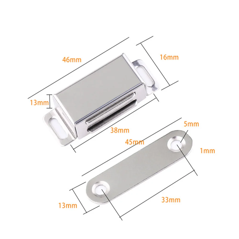 Magnetic Cabinet Door Catches Heavy Duty Cupboard Door Catch Latch Magnet Suction Bar Silence Non-flapping Cupboard Wardrobe
Magnetic Cabinet Door Catches Heavy Duty Cupboard Door Catch Latch Magnet Suction Bar Silence Non-flapping Cupboard Wardrobe