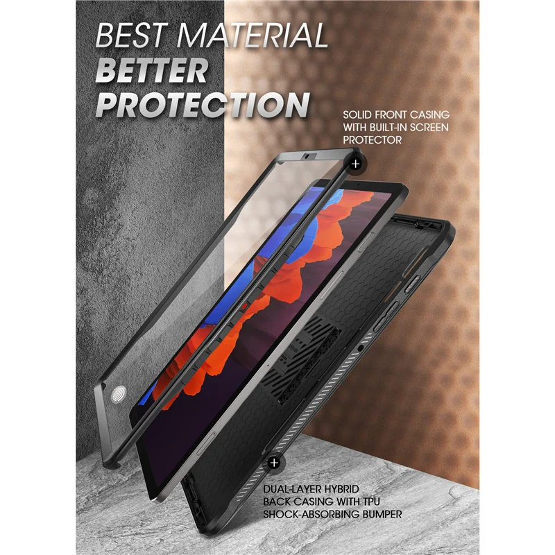 For Samsung Galaxy Tab S7 Plus Case 12.4" 2020 UB Pro Rugged Cover WITH Built-in Screen Protector,Support S Pen Charging
For Samsung Galaxy Tab S7 Plus Case 12.4" 2020 UB Pro Rugged Cover WITH Built-in Screen Protector,Support S Pen Charging