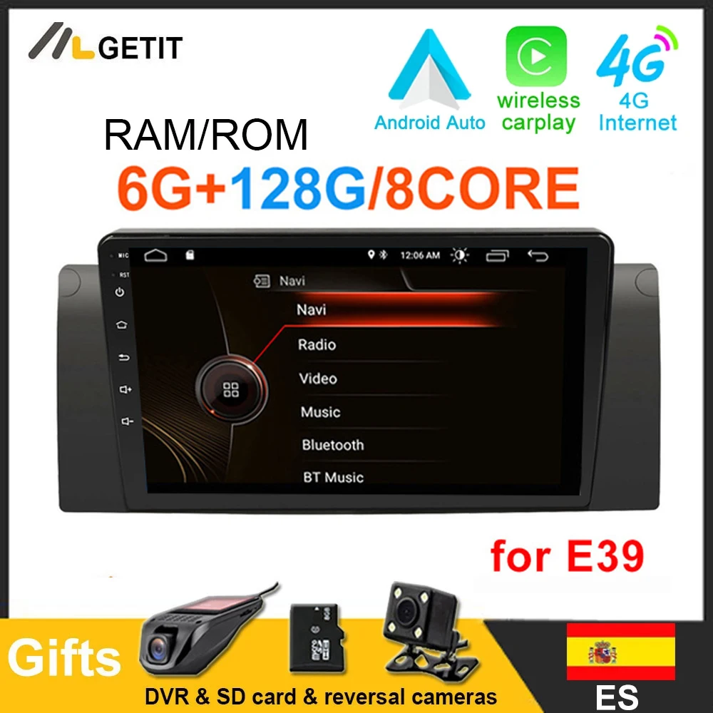 9 "Android 11 CARPLAY Автомобильный GPS стерео радио для BMW E39 E53 X5 M5 Навигация BT Wifi Мультимедиа
9 "Android 11 CARPLAY Автомобильный GPS стерео радио для BMW E39 E53 X5 M5 Навигация BT Wifi Мультимедиа