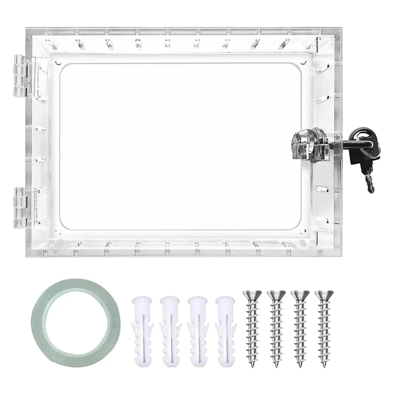 Thermostat Lock Box With Key,Clear Thermostat Guard For Thermostat On Wall,Fits Thermostats 6.5In H X 3.9In W X 2In D
Thermostat Lock Box With Key,Clear Thermostat Guard For Thermostat On Wall,Fits Thermostats 6.5In H X 3.9In W X 2In D