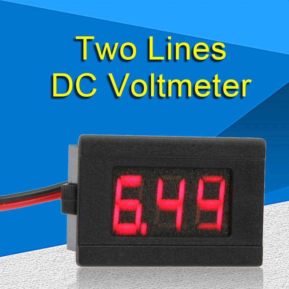 AC 70-500V 0.56" LED Digital Voltmeter Voltage Meter Volt Instrument Tool 2 Wires Red Green Blue Display 110V 220V DIY 0.56 Inch
AC 70-500V 0.56" LED Digital Voltmeter Voltage Meter Volt Instrument Tool 2 Wires Red Green Blue Display 110V 220V DIY 0.56 Inch