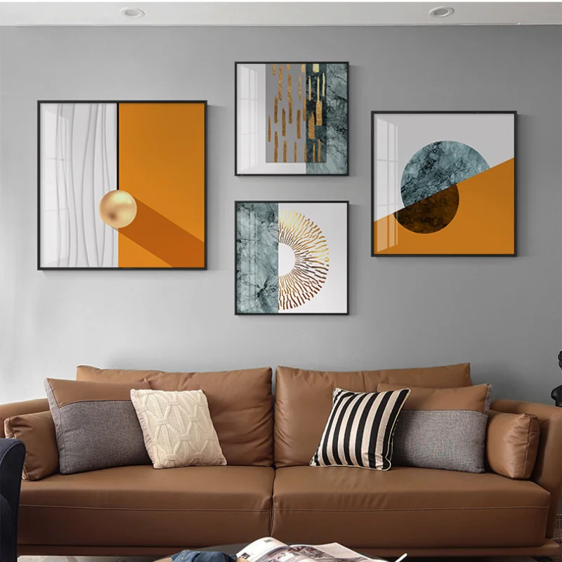 Nordic Sofa Background Wall Geometric Paintings Modern Minimalist Dining Abstract Living Room Decorative Painting
Nordic Sofa Background Wall Geometric Paintings Modern Minimalist Dining Abstract Living Room Decorative Painting