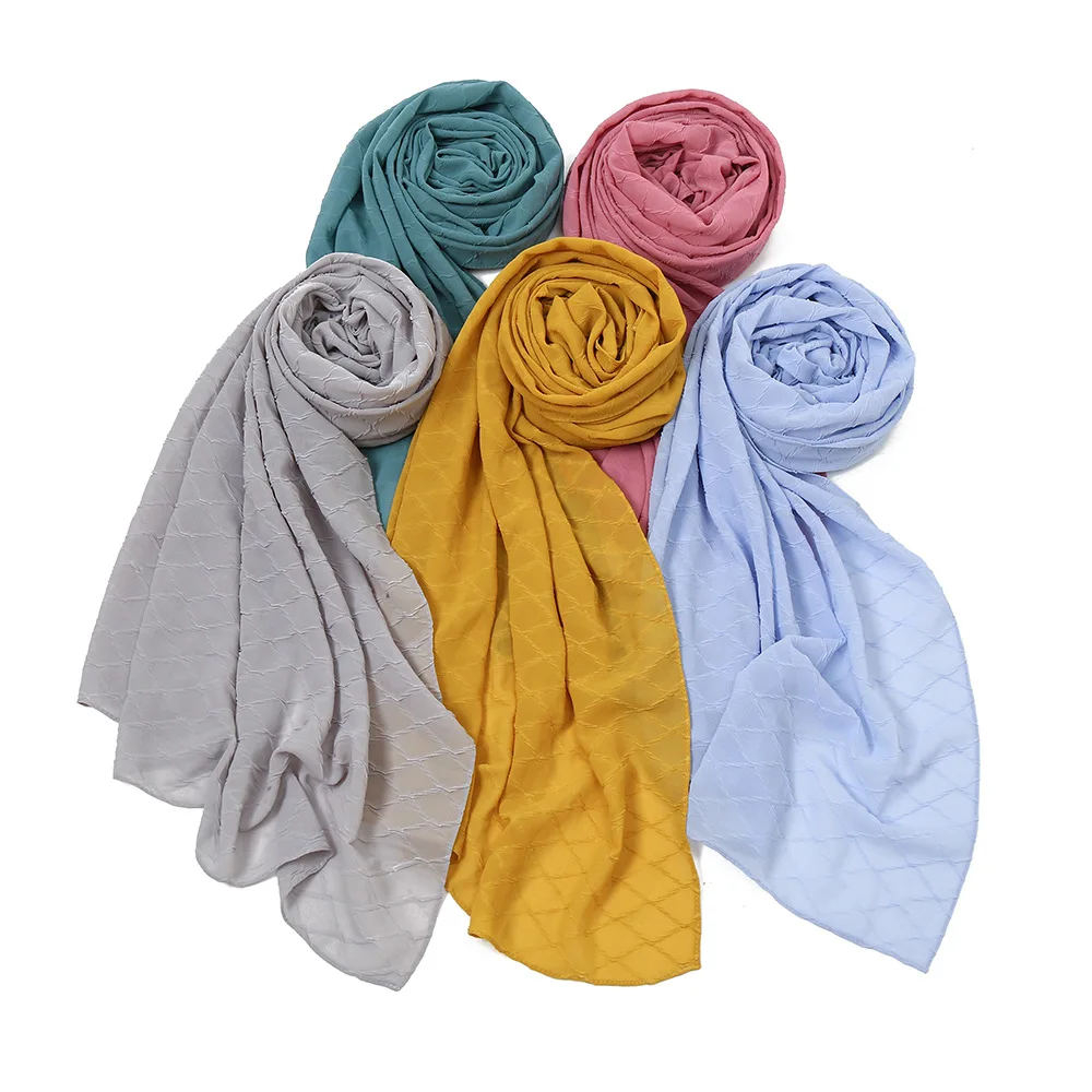 Muslim Diamond lattice Hijab Scarf Women Soft Pearl Chiffon ScarvesTurban Shawls and Wraps Islamic Headscarf Headband 175*70CM
Muslim Diamond lattice Hijab Scarf Women Soft Pearl Chiffon ScarvesTurban Shawls and Wraps Islamic Headscarf Headband 175*70CM