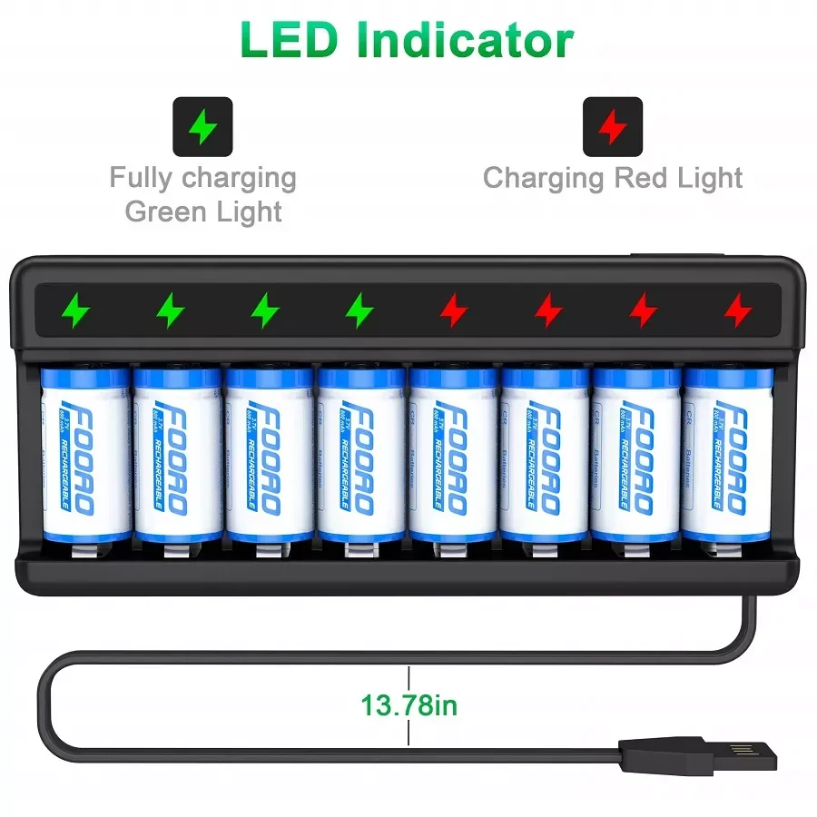 NEW CR123A Batteries for Arlo Rechargeable,3.7V Arlo Wireless Cameras Battery and CR123A Battery Charger for Arlo VMC3030/ VMK32
NEW CR123A Batteries for Arlo Rechargeable,3.7V Arlo Wireless Cameras Battery and CR123A Battery Charger for Arlo VMC3030/ VMK32