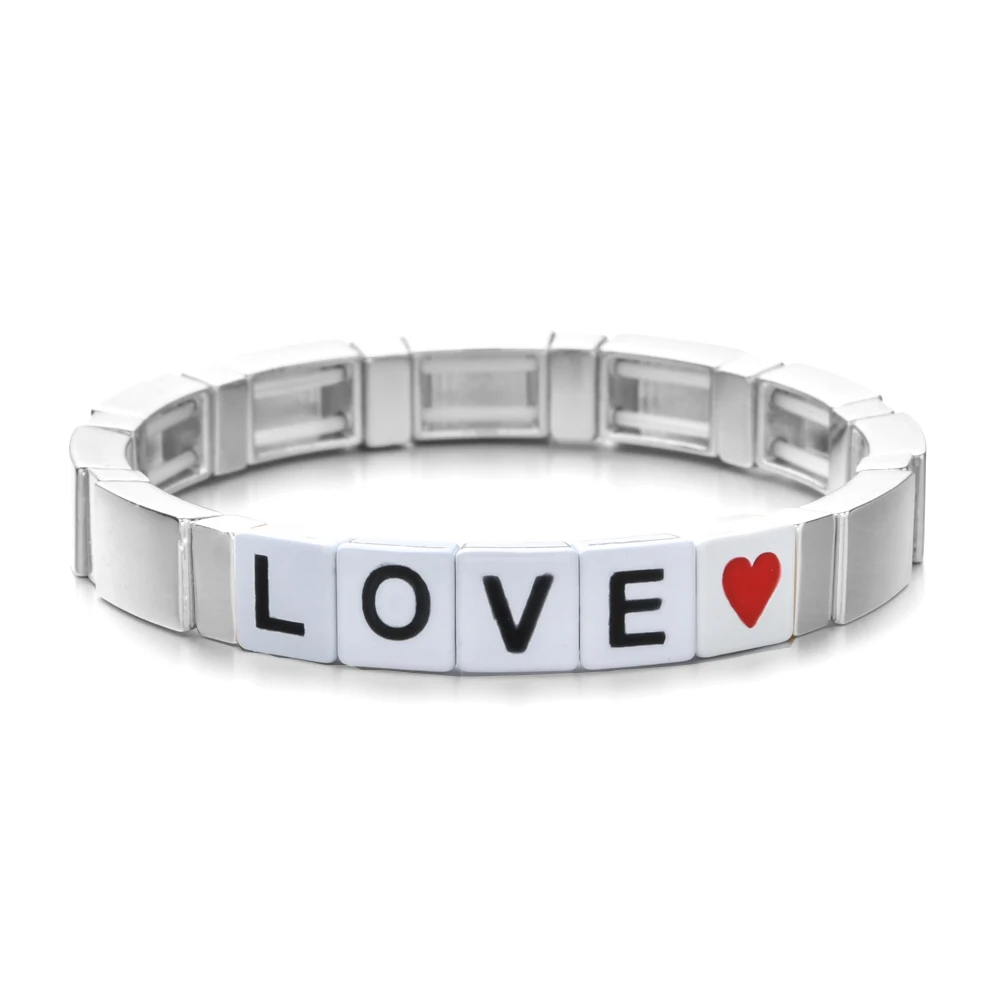 ZMZY Metal Silver Color Love Beads Charm Bracelet Elastic Wholesale Punk Bracelets for Women Jewelry Forever Gift
ZMZY Metal Silver Color Love Beads Charm Bracelet Elastic Wholesale Punk Bracelets for Women Jewelry Forever Gift