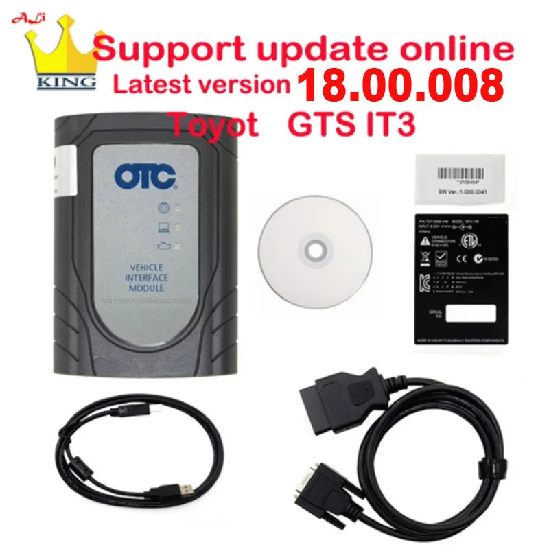 2023 для Toyota OTC, последняя версия V18.00.008 OTC GTS TIS3 для Toyota IT 2, сканер Φ, бесплатное онлайн-обновление
2023 для Toyota OTC, последняя версия V18.00.008 OTC GTS TIS3 для Toyota IT 2, сканер Φ, бесплатное онлайн-обновление