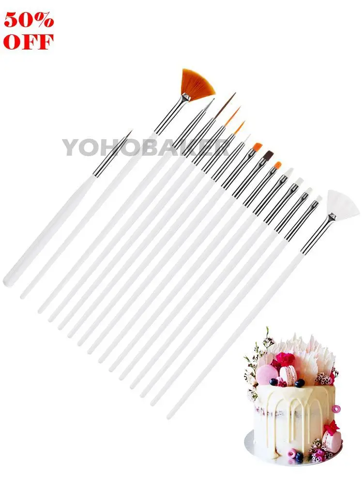15PCS Cake Decorating Tools Baking Accessories Multifunction Icing Pastry Brushes Fondant Cake Painting Brush Nail Art Brush Pen
15PCS Cake Decorating Tools Baking Accessories Multifunction Icing Pastry Brushes Fondant Cake Painting Brush Nail Art Brush Pen